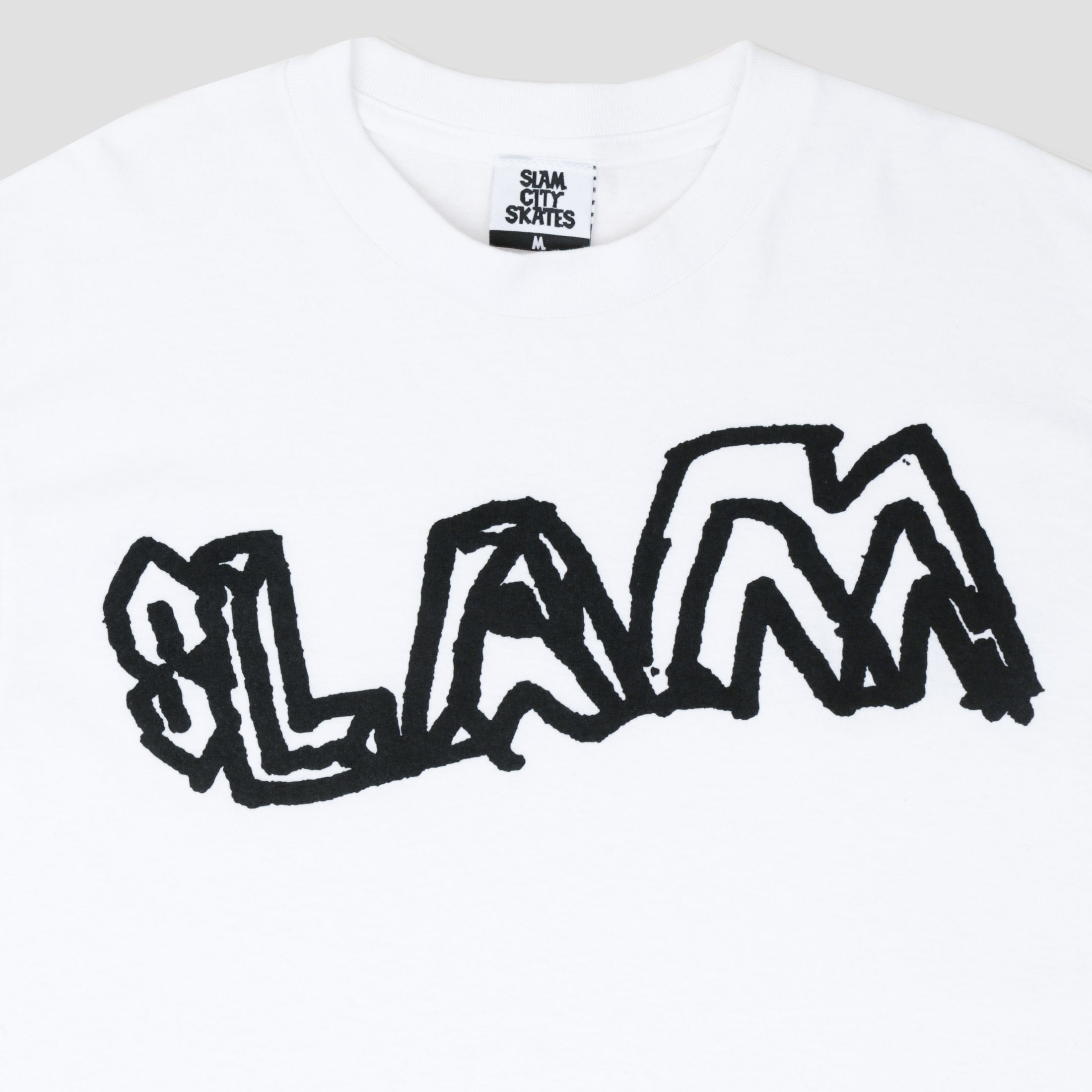 Slam City Skates Young Team T-Shirt White / Black