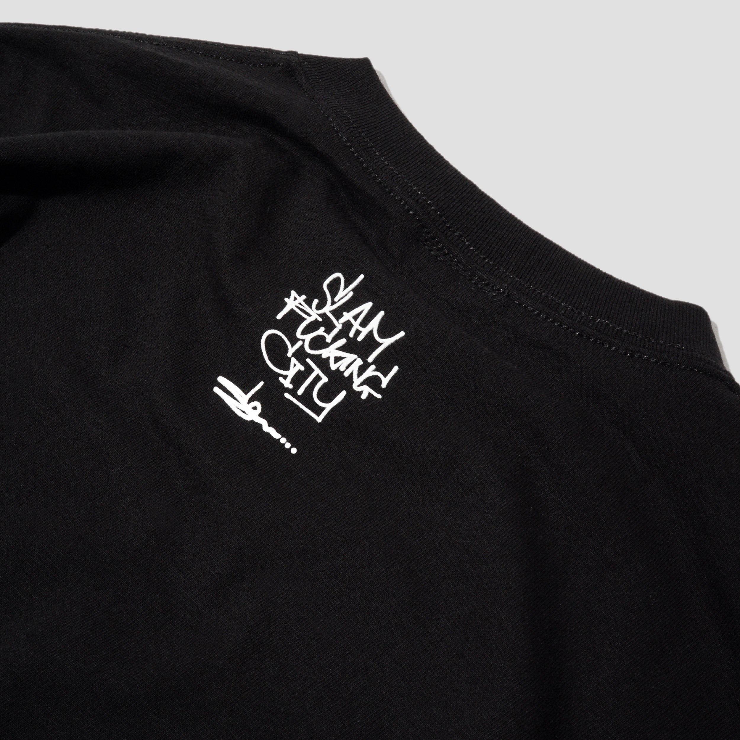 Slam City Skates x Slawn Faces T-Shirt Black