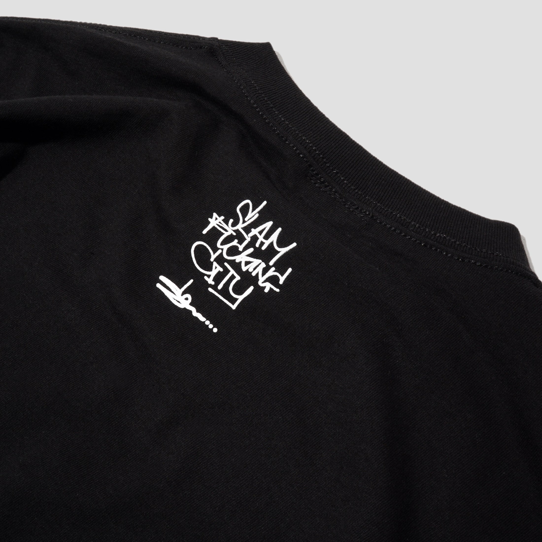 Slam City Skates x Slawn Faces T-Shirt Black