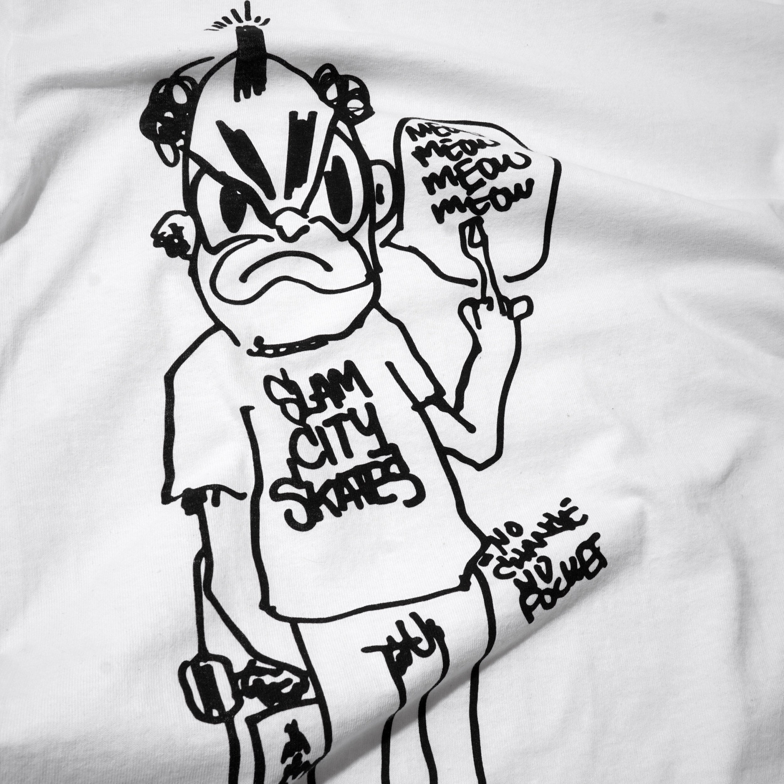 Slam City Skates x Slawn No Pockets T-Shirt White