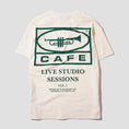 Load image into Gallery viewer, Skateboard Cafe 45 T-Shirt Cream / Forest Green
