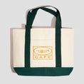 Load image into Gallery viewer, Skateboard Cafe 45 Tote Bag Cream / Forest Green
