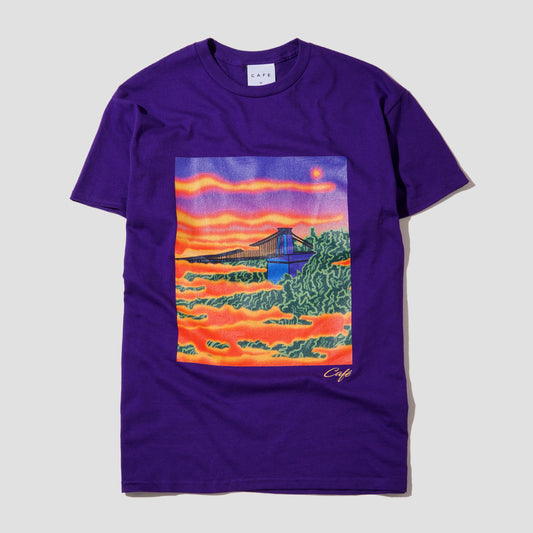 Skateboard Cafe Clifton T-Shirt Purple