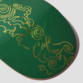Load image into Gallery viewer, Skateboard Cafe 8.25 Clouds C2 Shape Skateboard Deck Forest Green / Gold Foil
