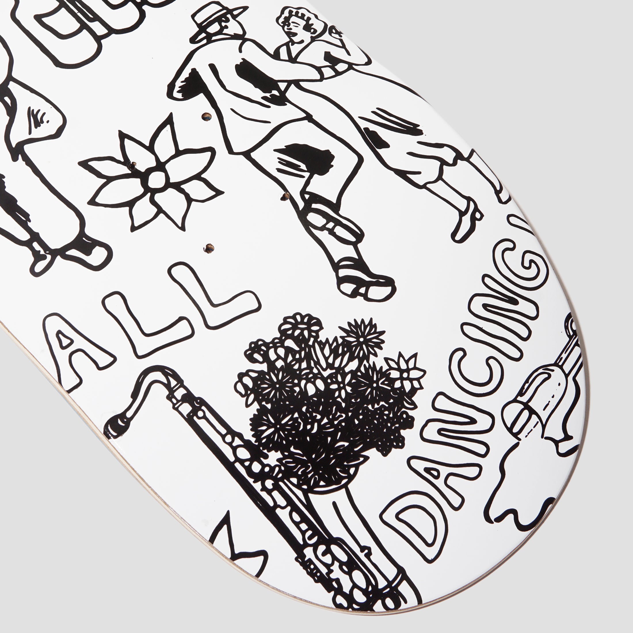 Skateboard Cafe 8.5 Gaurab Sketches Deck C2 Shape White