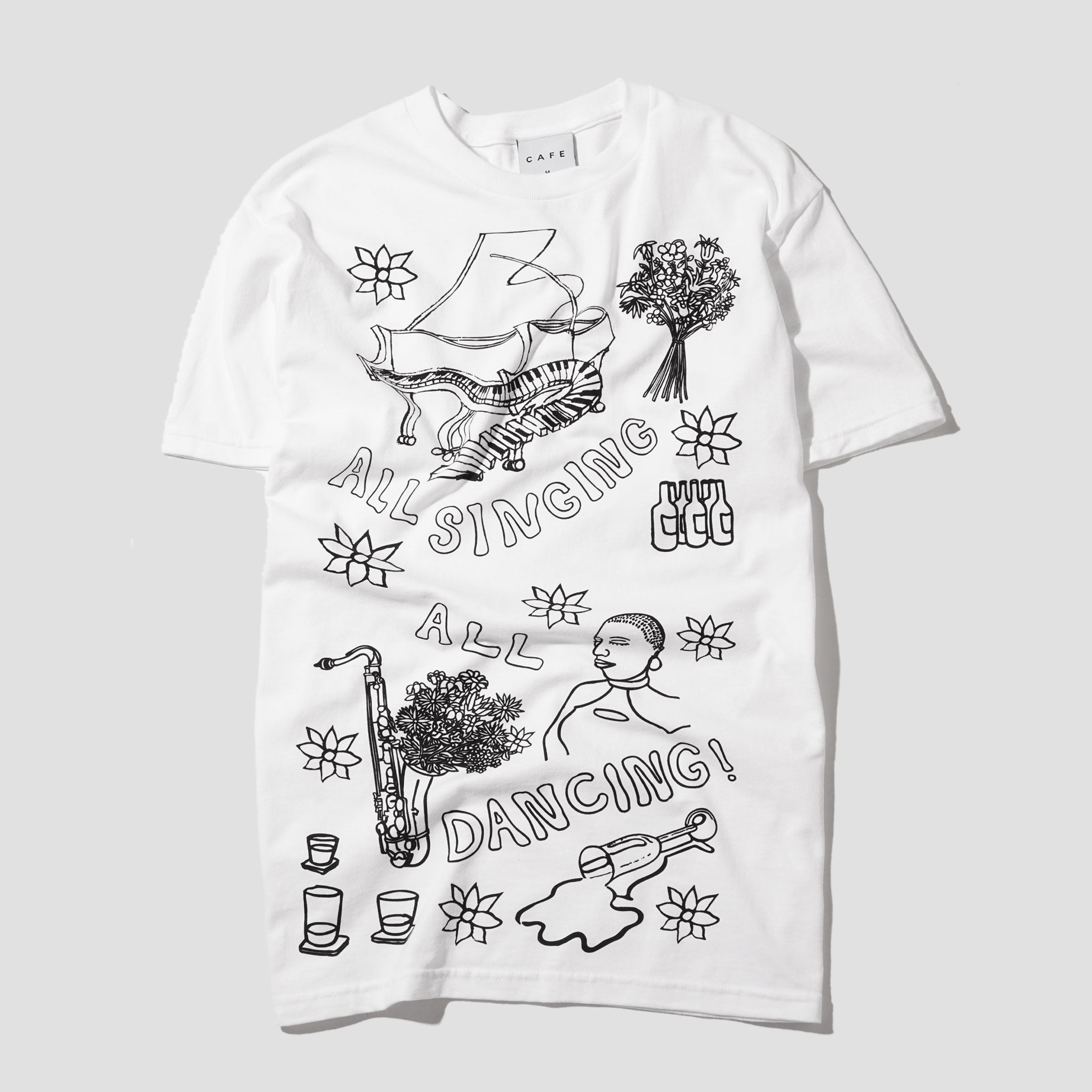Skateboard Cafe Gaurab Sketches T-Shirt White
