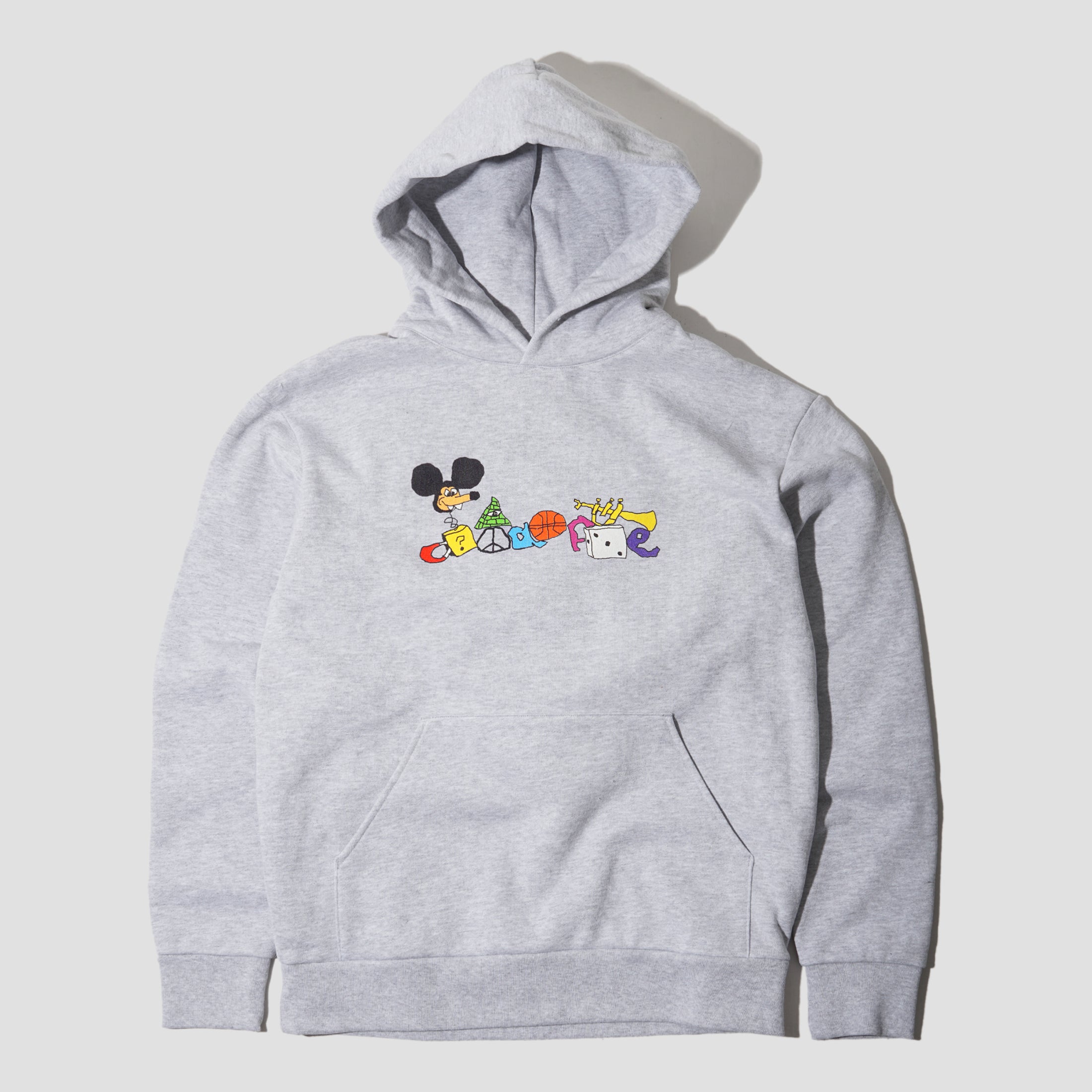 Skateboard Cafe Stack Hood Heather Grey