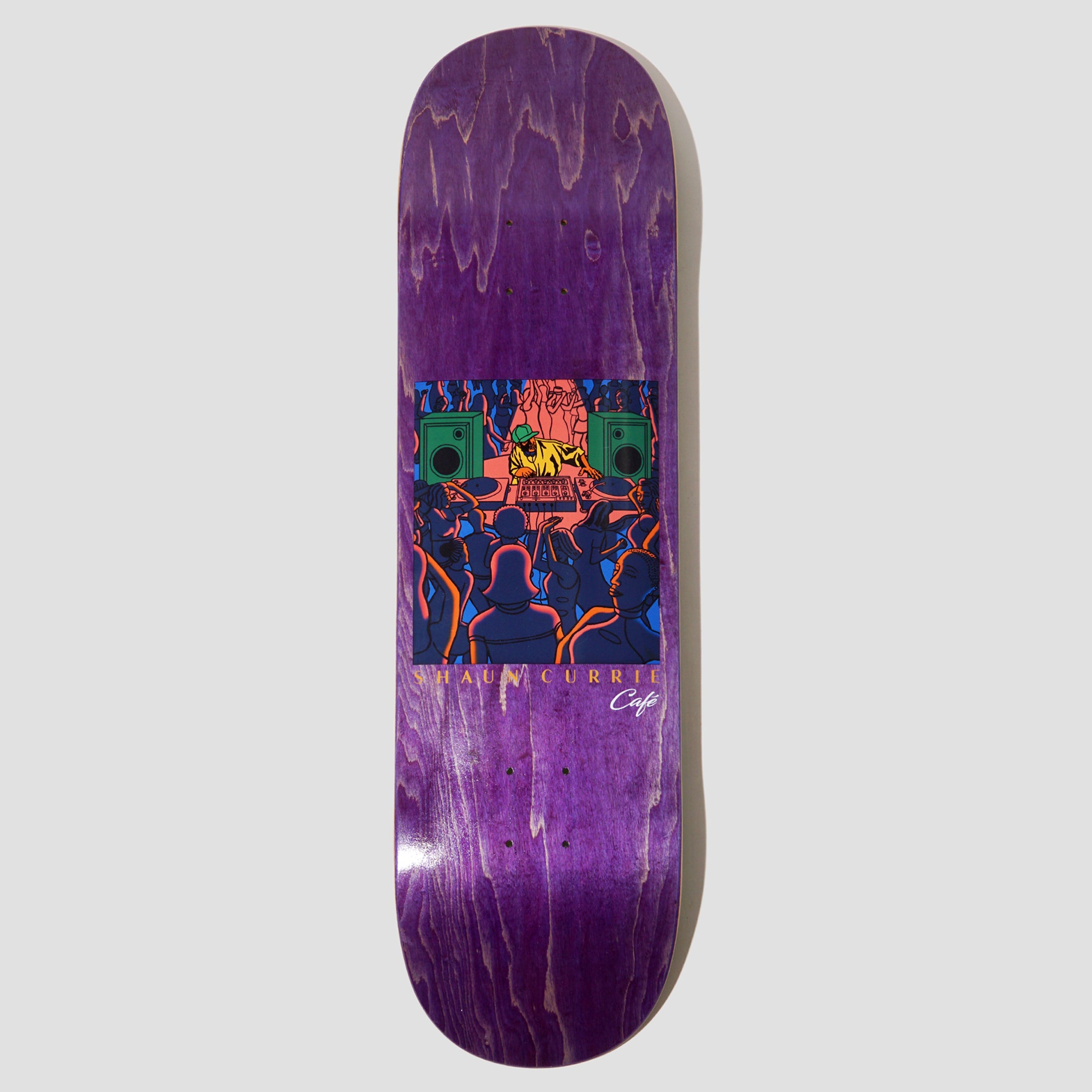 Skateboard Cafe 8.25 Premier C2 Shape Skateboard Deck Purple