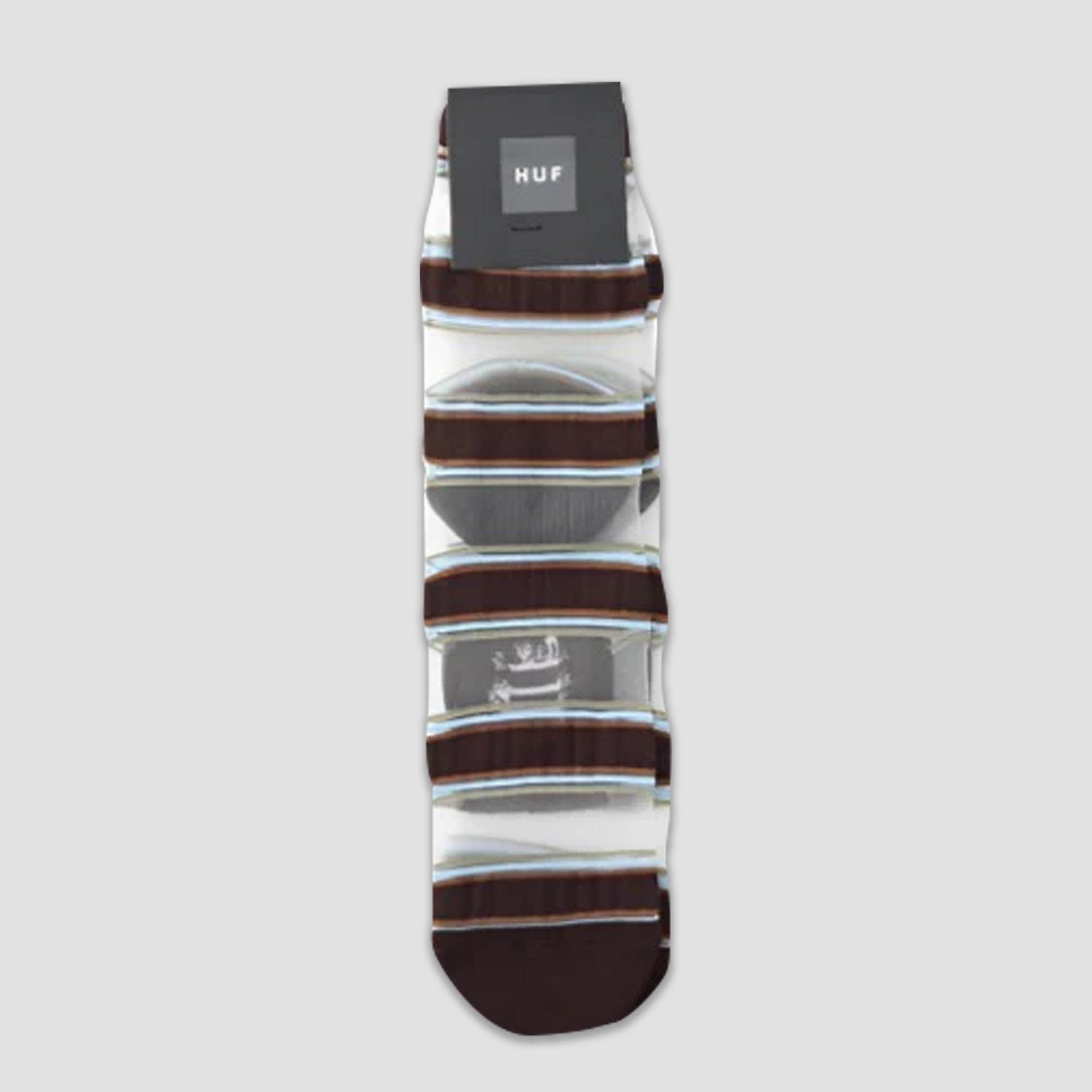 HUF Sheer Multi Stripe 1/4 Sock