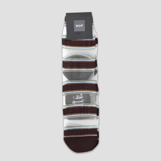 HUF Sheer Multi Stripe 1/4 Sock