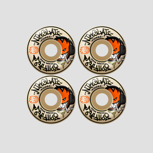 Spitfire 52mm F4 99 Nikolai Pro Edition Classic Skateboard Wheels Natural