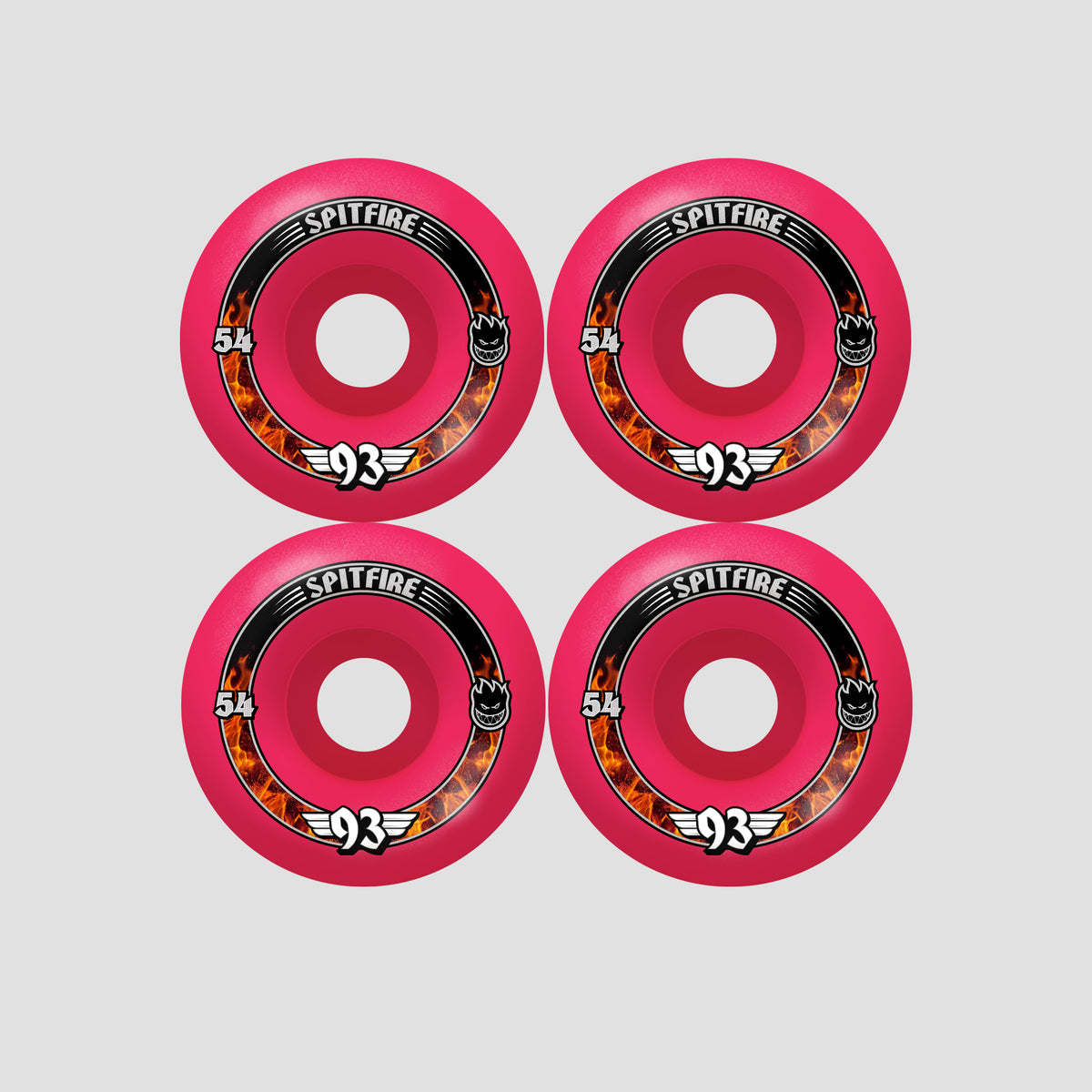Spitfire 54mm F4 93 Radial Skateboard Wheels Pink