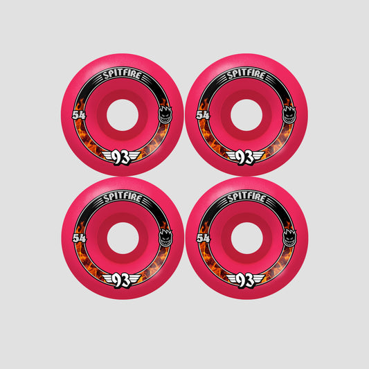 Spitfire 54mm F4 93 Radial Skateboard Wheels Pink