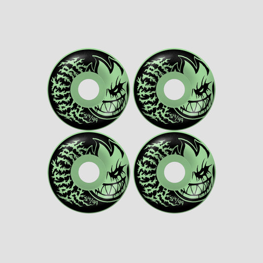 Spitfire 54mm F4 99 Deathmask II Bighead Radial Full Skateboard Wheels Glow
