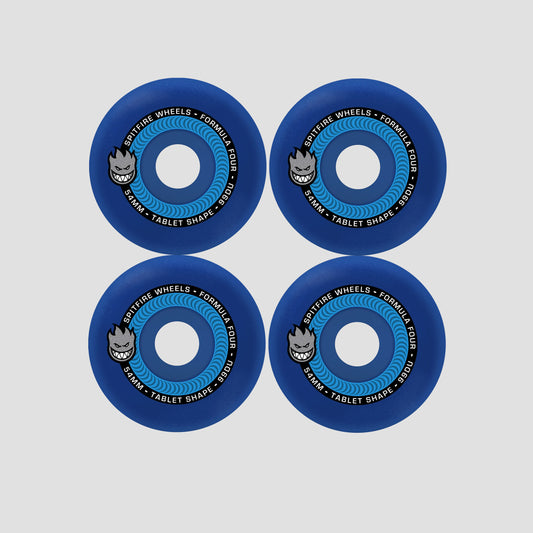 Spitfire 54mm F4 99 Team Tablet Skateboard Wheels Ice Blue