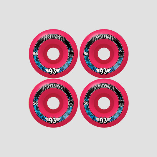 Spitfire 56mm F4 93 Radial Skateboard Wheels Pink
