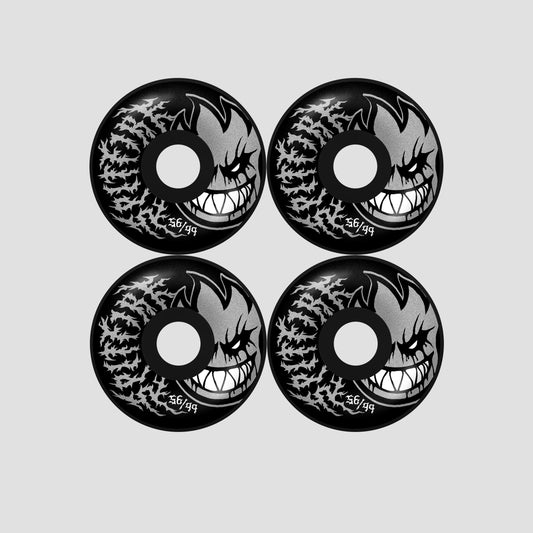 Spitfire 56mm F4 99 Deathmask II Bighead Radial Full Skateboard Wheels Black