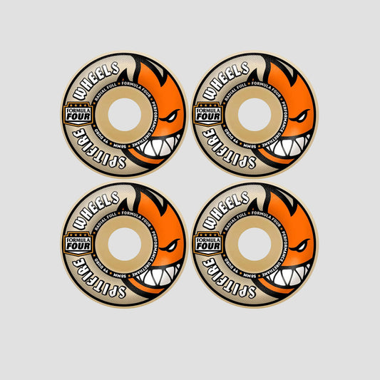 Spitfire 58mm F4 99 Radial Full Skateboard Wheels Natural