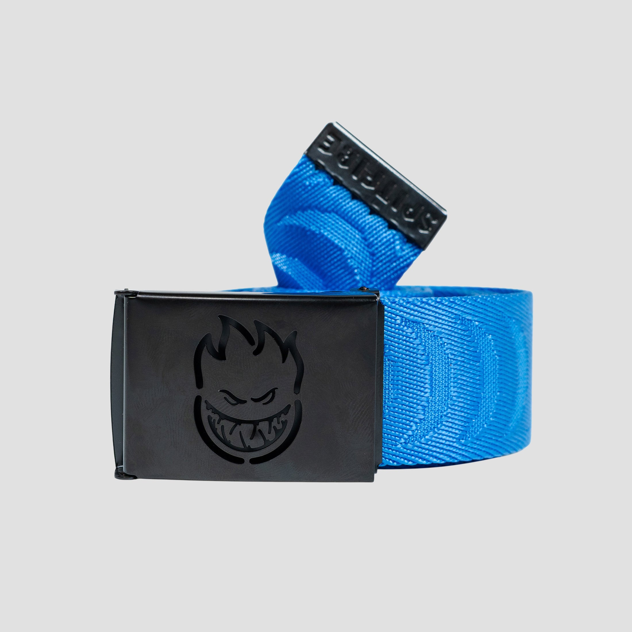Spitfire Bighead Cut Out Crescent Jacquard Belt Blue / Black