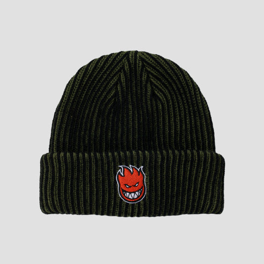 Spitfire Bighead Fill Beanie Olive / Black / Red