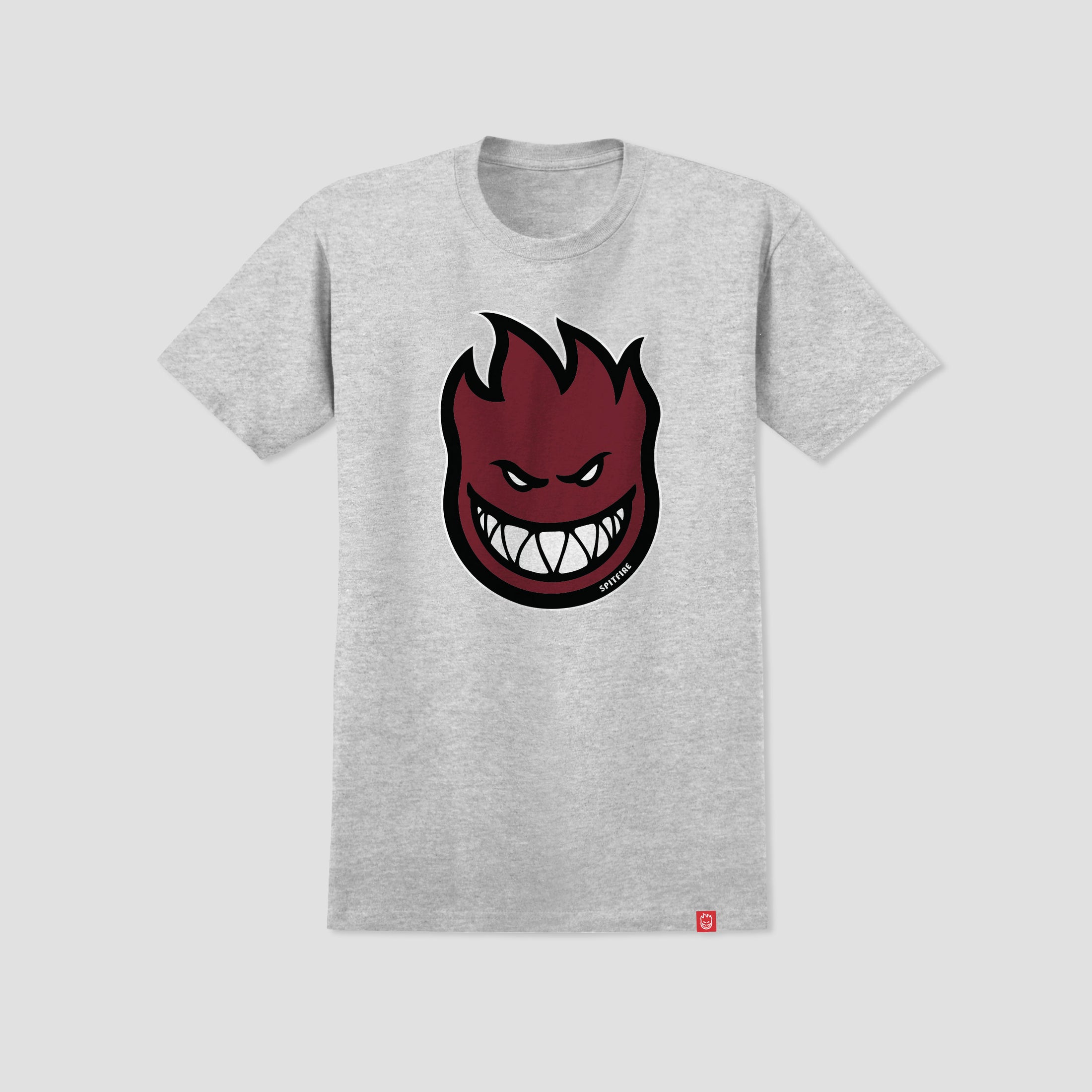 Spitfire Bighead Fill T-Shirt Heather Grey