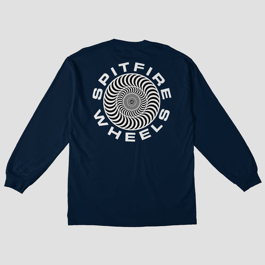 Spitfire Classic 87 Swirl Fill Longsleeve Navy / White / Black