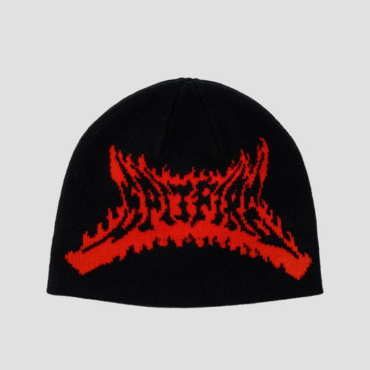 Spitfire Flame Out Beanie Black / Red
