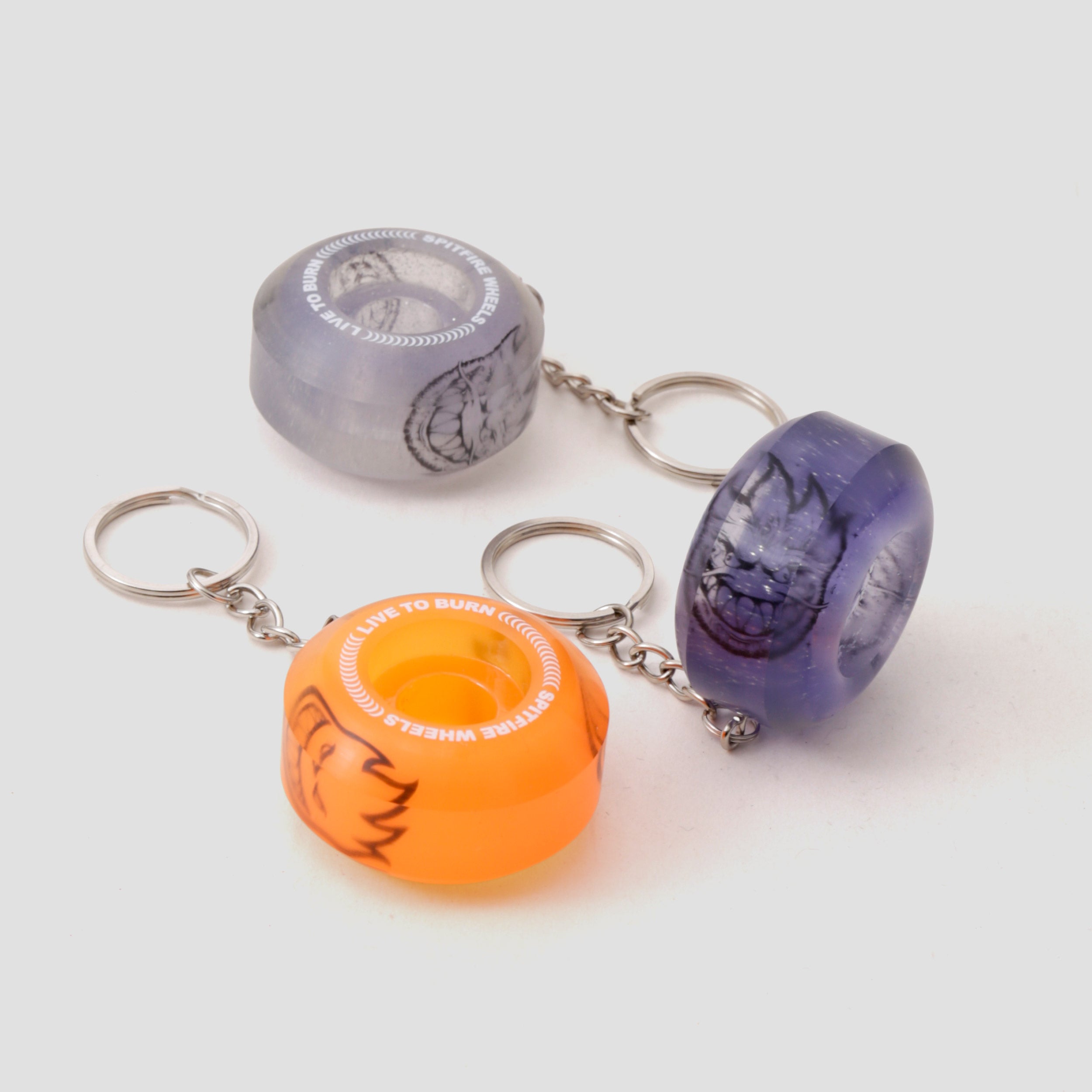Spitfire Key Chain Wheels Sapphire Assorted Graphics – Slam City