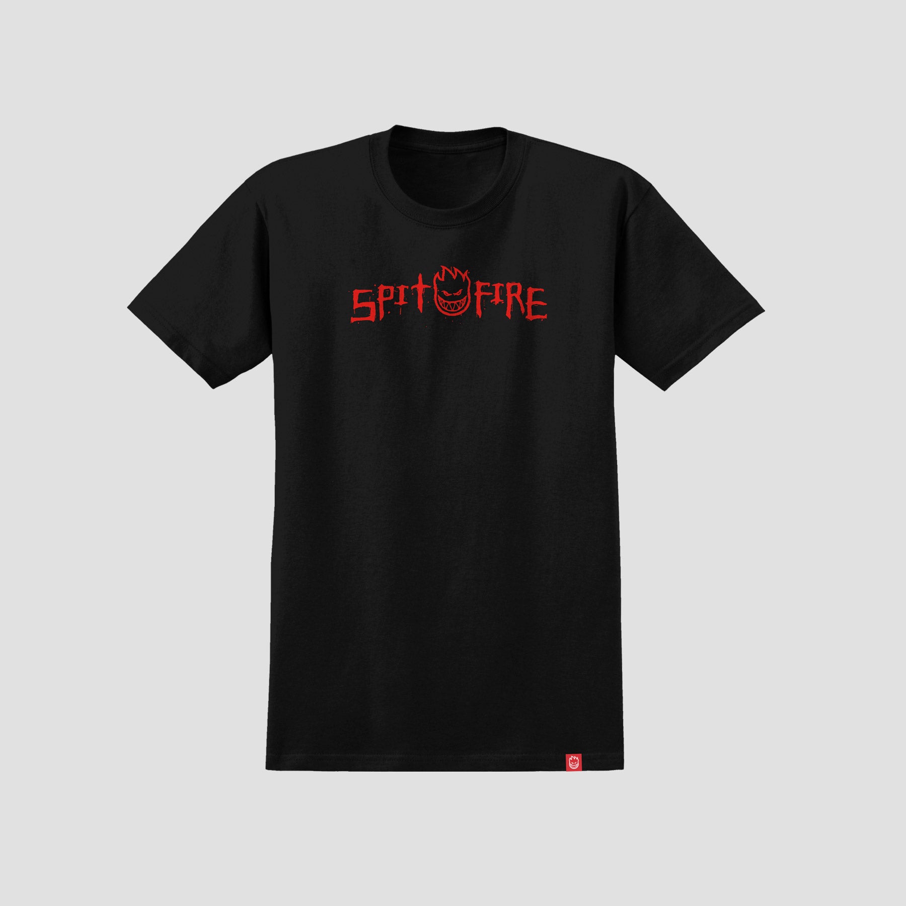 Spitfire Rough Scribble T-Shirt Black / Red