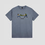 Passport Squeeze T-Shirt Stonewash Blue