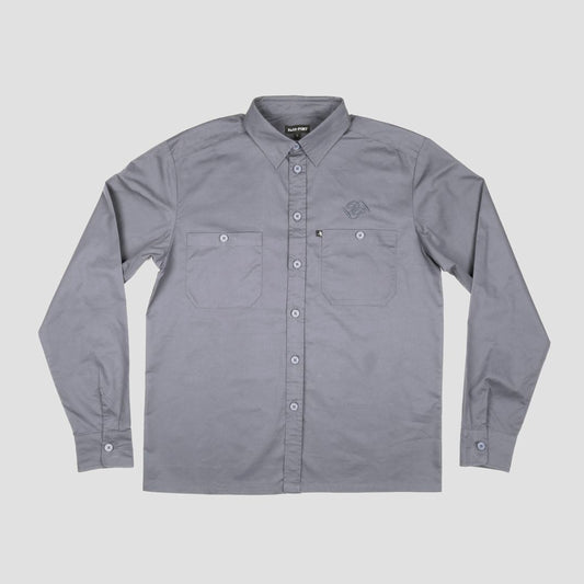 Passport Workers Banner Longsleeve Shirt Steel Grey