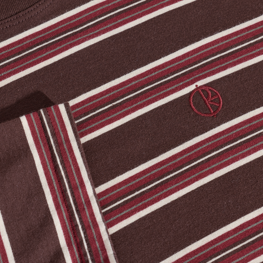 Polar Stripe T-Shirt Brown / Red