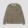 Stussy Raglan Thermal Basic Stock Longsleeve Leopard