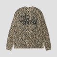 Load image into Gallery viewer, Stussy Raglan Thermal Basic Stock Longsleeve Leopard
