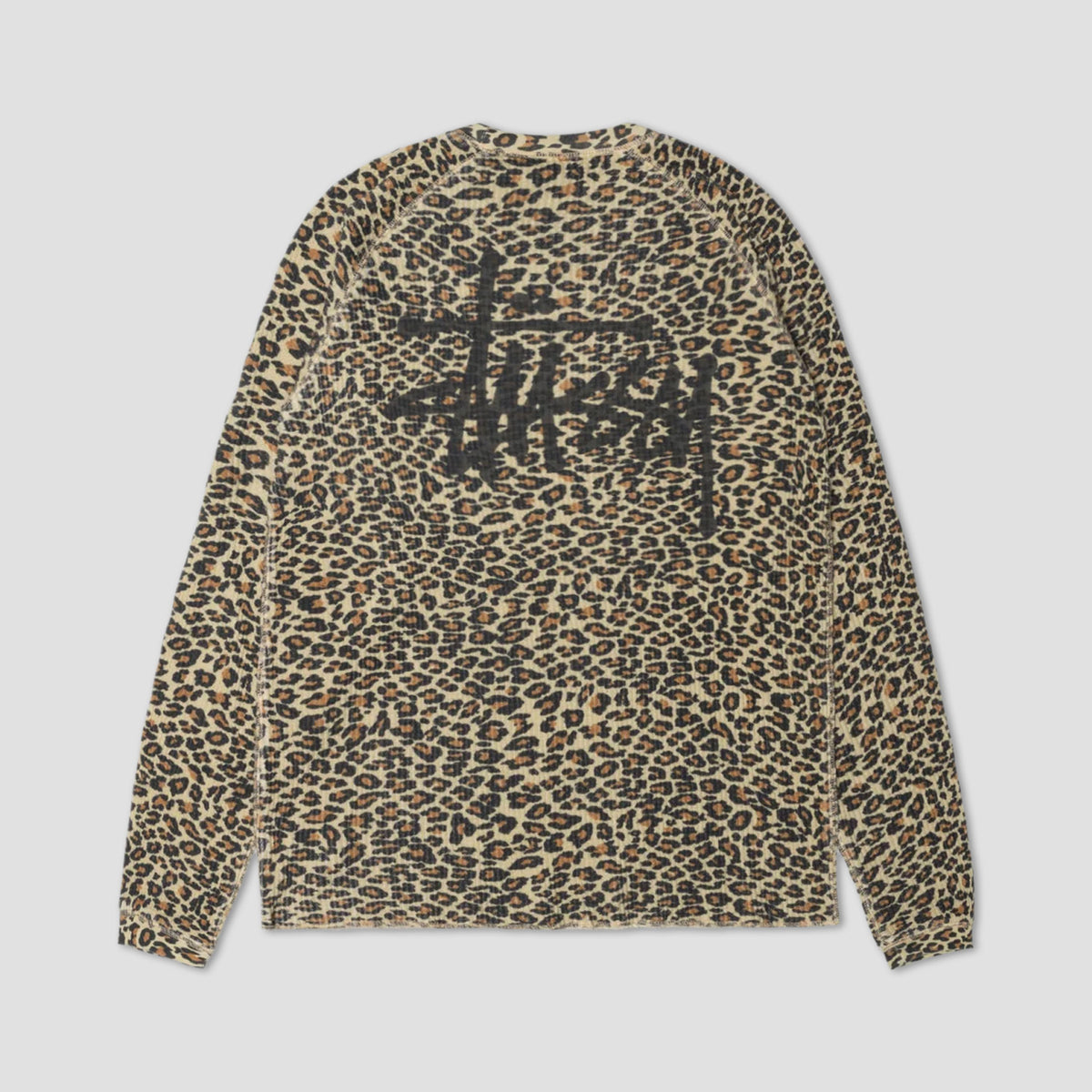 Stussy Raglan Thermal Basic Stock Longsleeve Leopard
