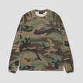 Load image into Gallery viewer, Stussy Raglan Thermal Basic Stock Longsleeve Woodland Camo

