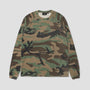 Stussy Raglan Thermal Basic Stock Longsleeve Woodland Camo