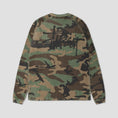 Load image into Gallery viewer, Stussy Raglan Thermal Basic Stock Longsleeve Woodland Camo
