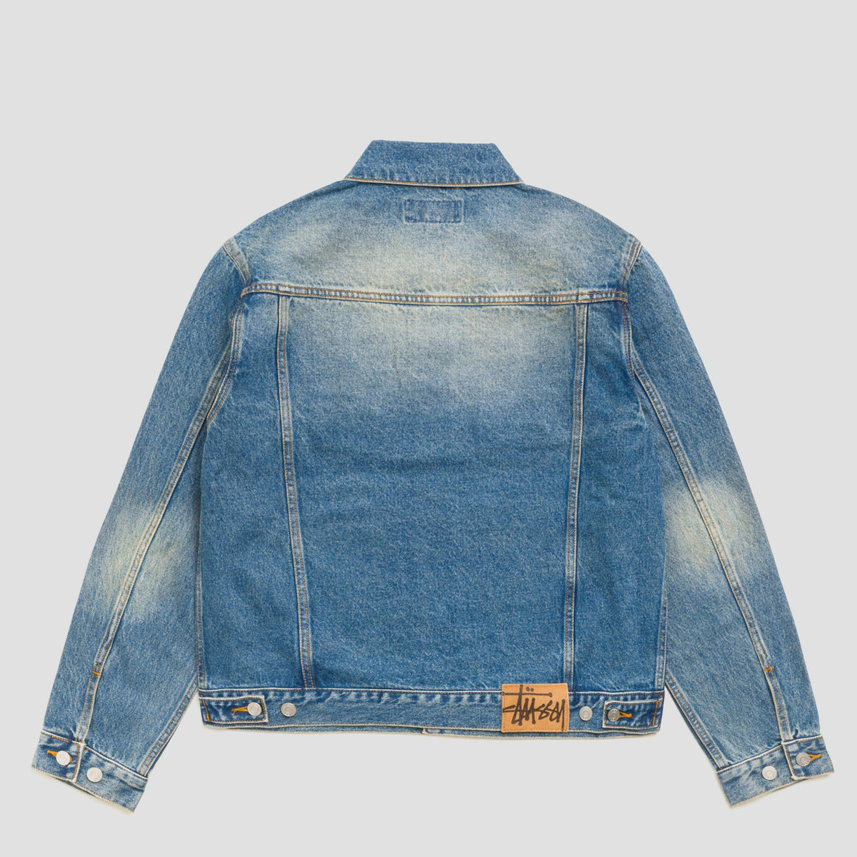 Stussy Trucker Denim Jacket Dark Wash Indigo