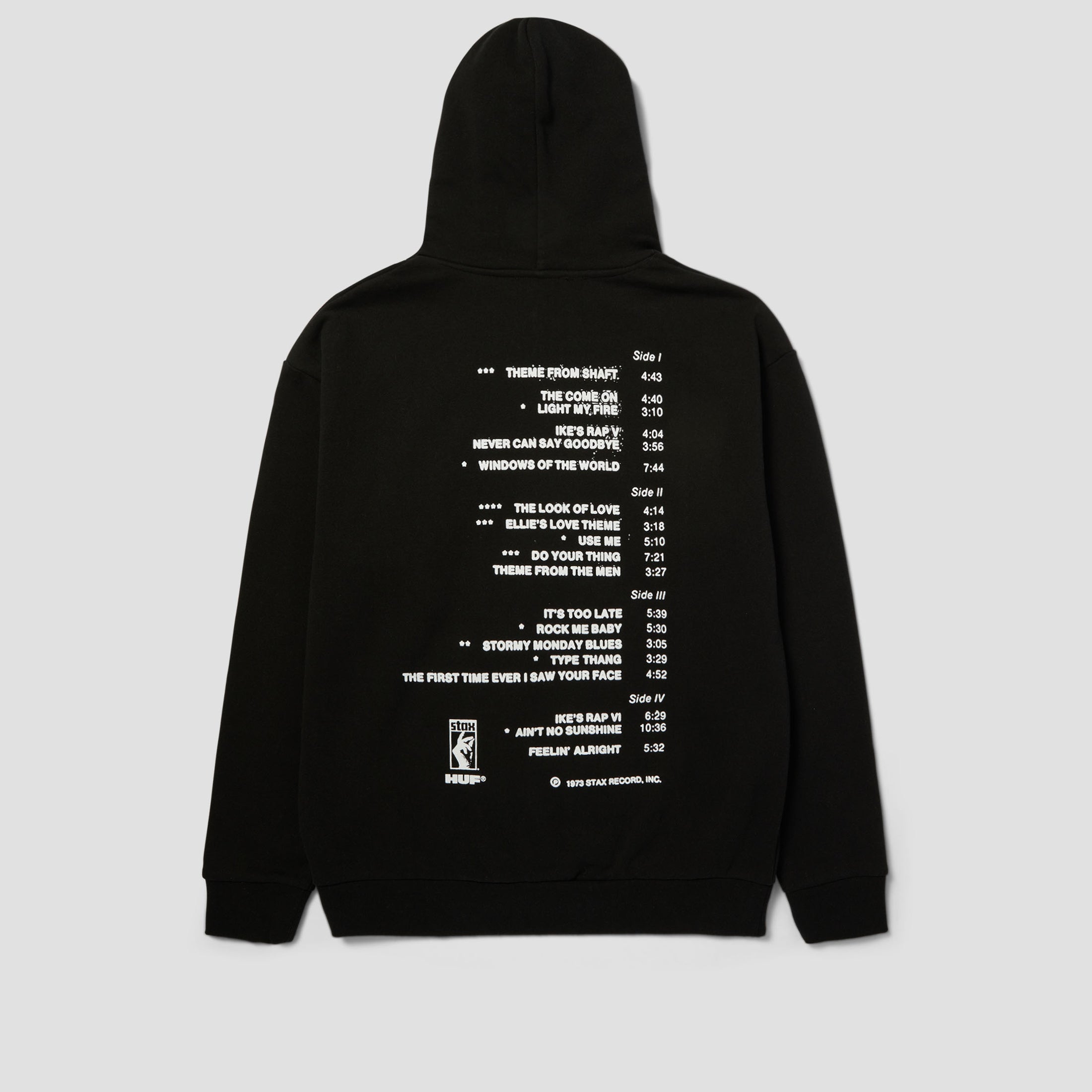 HUF X Isaac Hayes Tahoe Heavyweight Hood Black