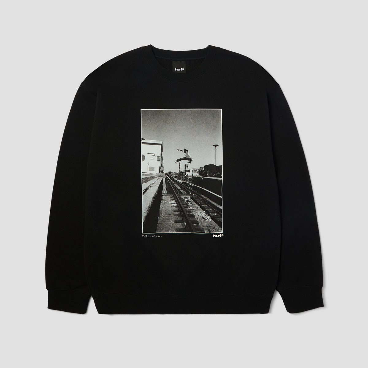HUF Taking The Leap Crew Black