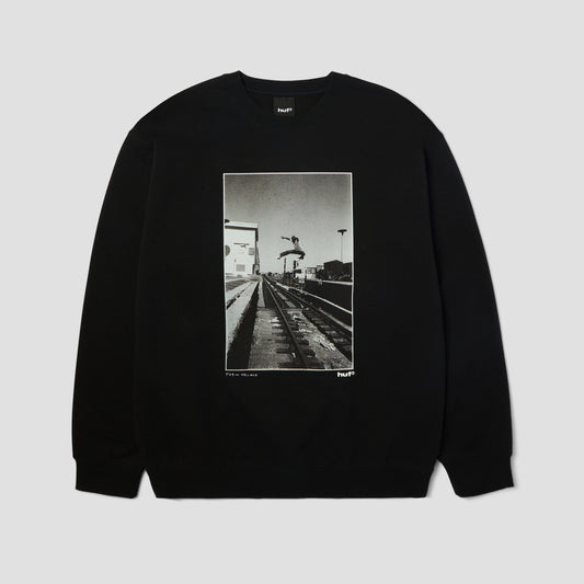 HUF Taking The Leap Crew Black