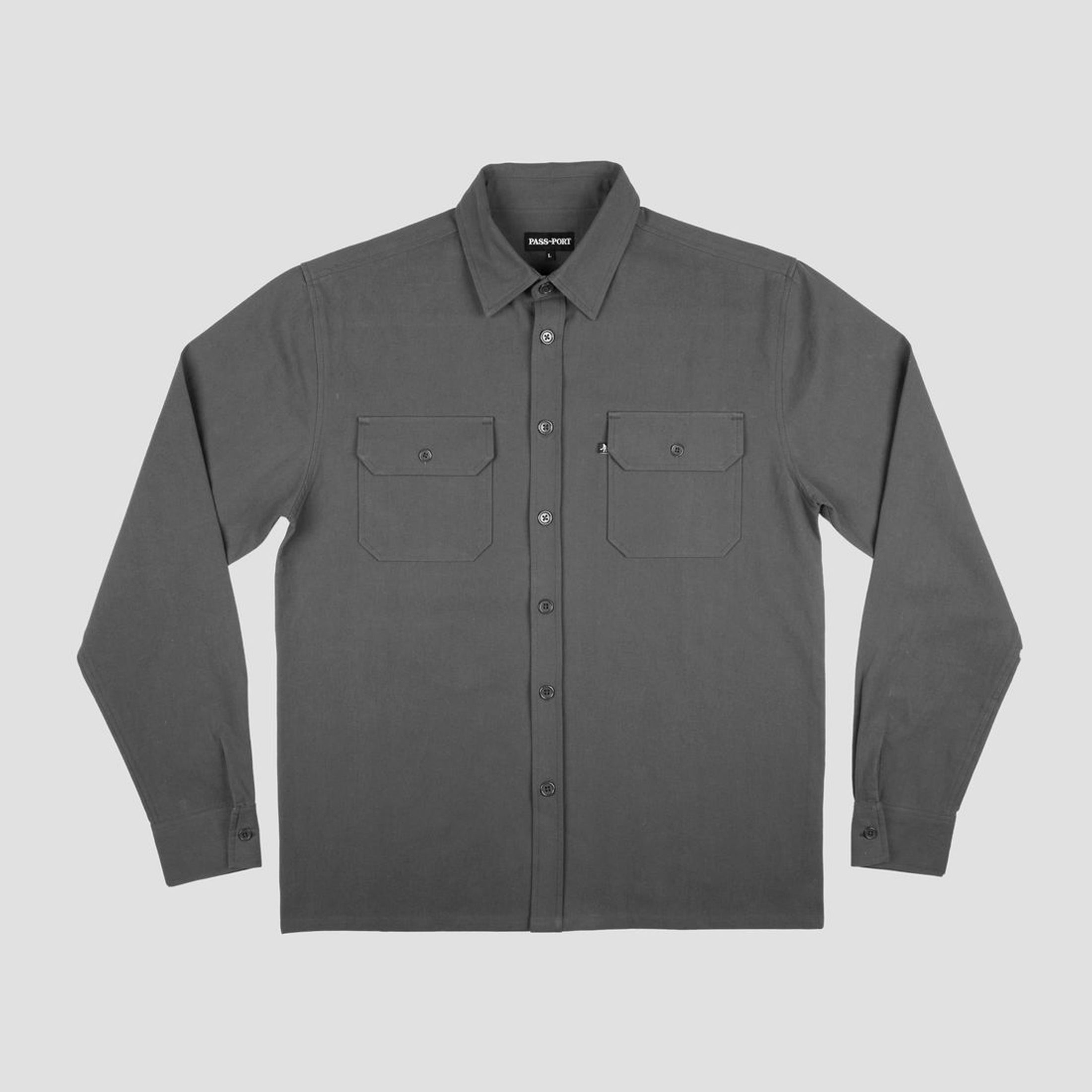 Passport Workers Long Sleeve Shirt Tar