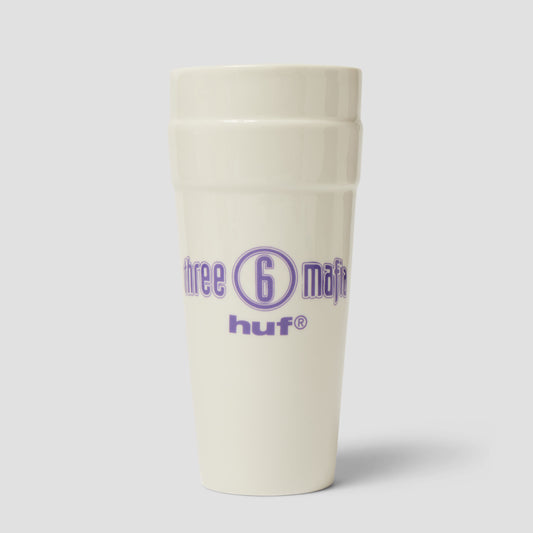 HUF Three 6 Mafia Ceramic Double Cup White