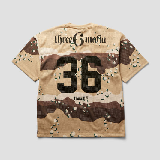 HUF Three 6 Mafia Football Jersey Camo