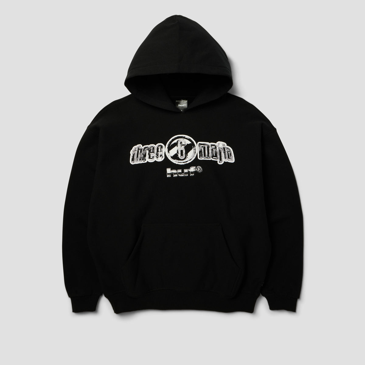 HUF Three 6 Mafia Hoodie Black