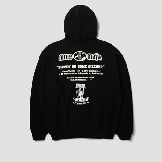 HUF Three 6 Mafia Hoodie Black