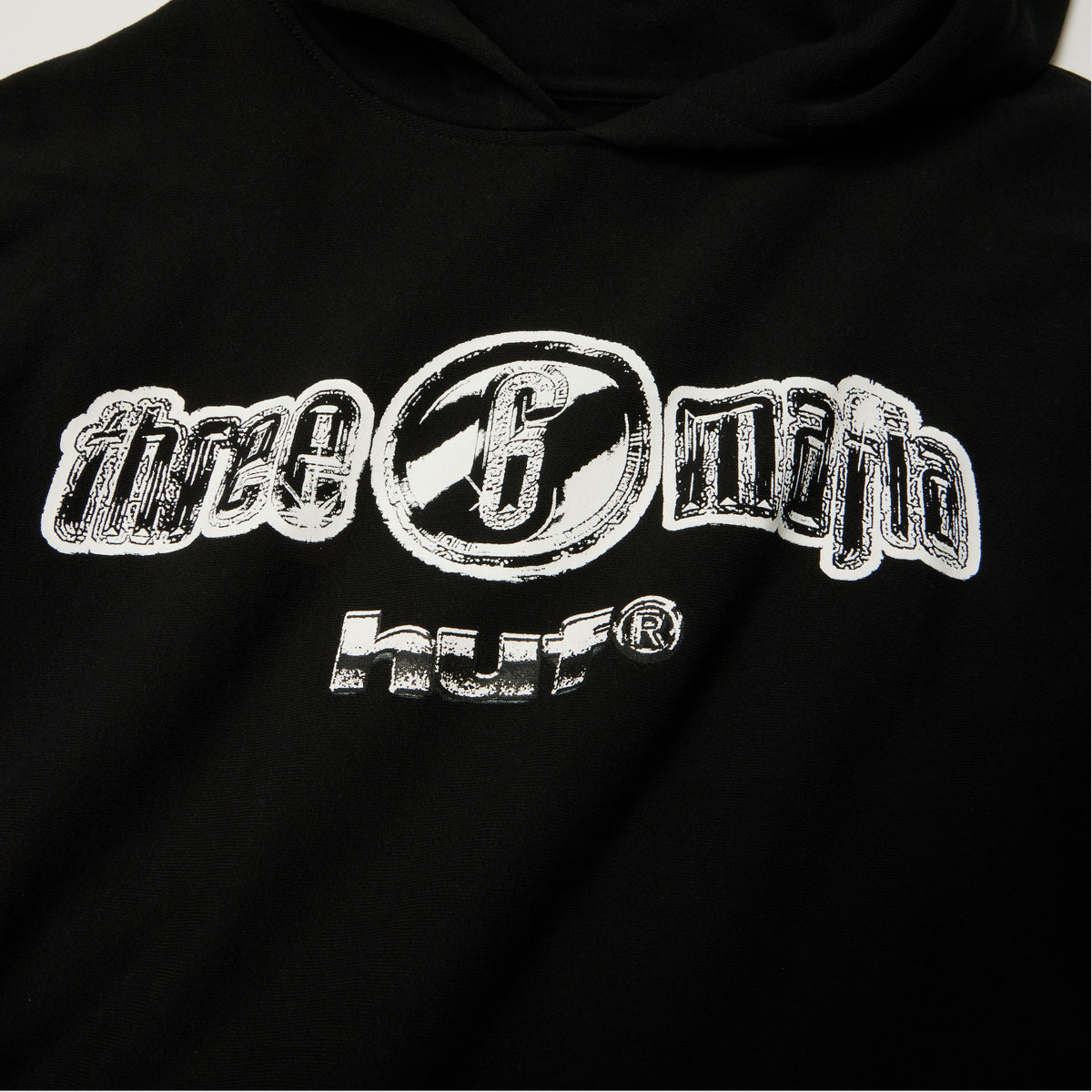 HUF Three 6 Mafia Hoodie Black