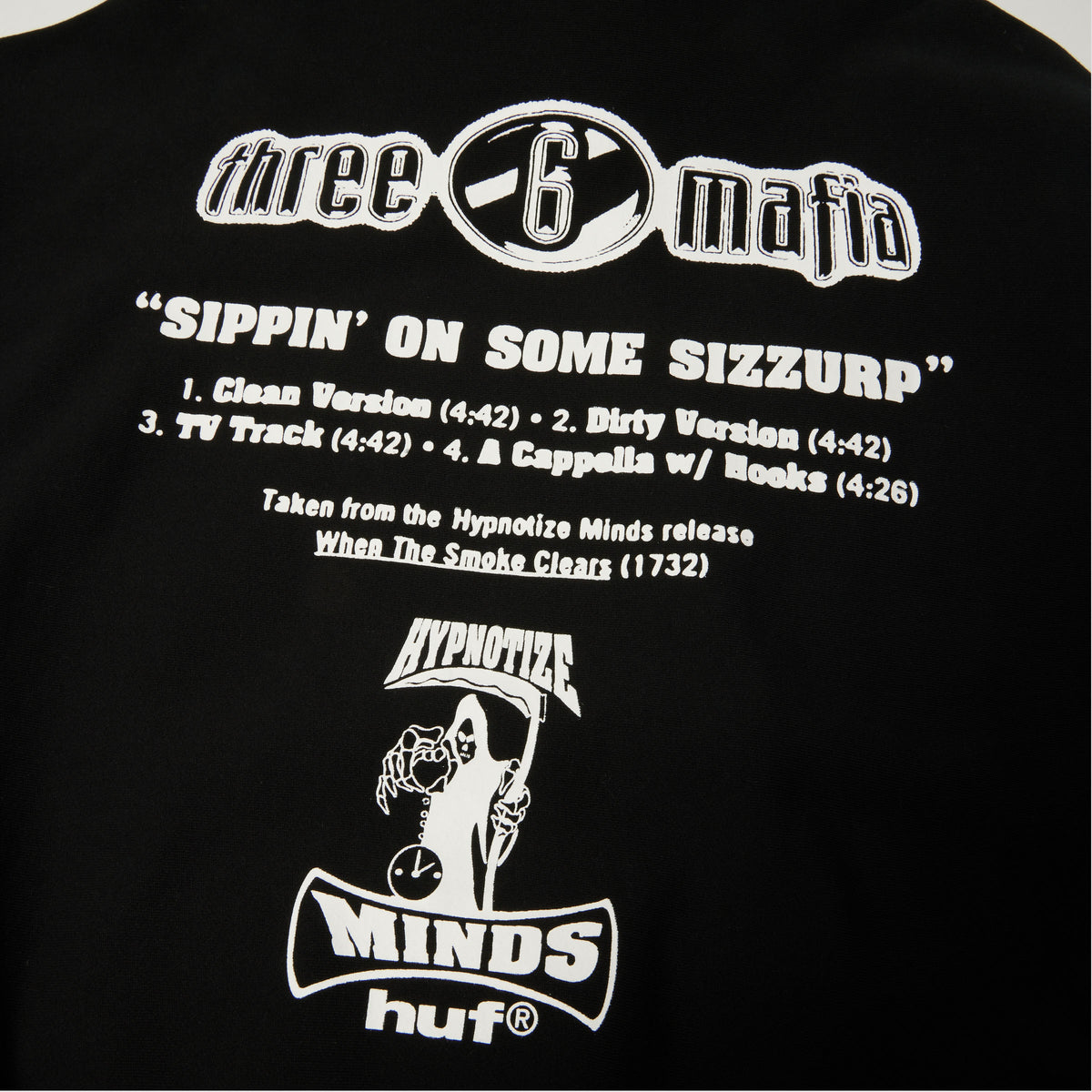 HUF Three 6 Mafia Hoodie Black