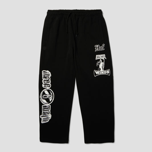 HUF Three 6 Mafia Sweatpants Black